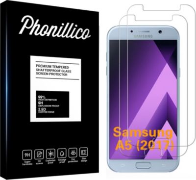 Protège écran PHONILLICO Samsung Galaxy A5 2017 - Verre trempé x2 Protège écran PHONILLICO Samsung Galaxy A5 2017 - Verre trempé x2