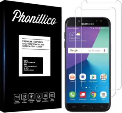 Protège écran PHONILLICO Samsung Galaxy J7 2017 - Verre trempé x2