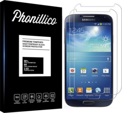 Protège écran PHONILLICO Samsung Galaxy S4 - Verre trempé x2