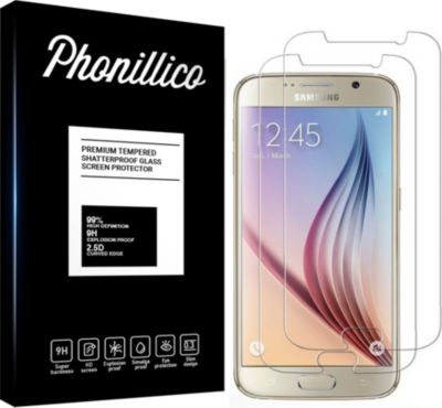 Protège écran PHONILLICO Samsung Galaxy S6 - Verre trempé x2