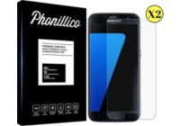 Protège écran PHONILLICO Samsung Galaxy S7 - Verre trempé x2