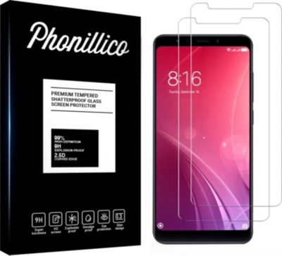 Protège écran PHONILLICO Xiaomi Redmi Note 5 - Verre trempé x2