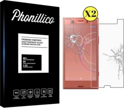 Protège écran PHONILLICO Sony Xperia XZ1 Compact - Verre x2