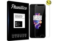 Protège écran PHONILLICO OnePlus 5 - Verre trempé x2