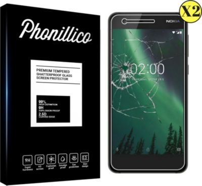 Protège écran PHONILLICO Nokia 2 - Verre trempé x2