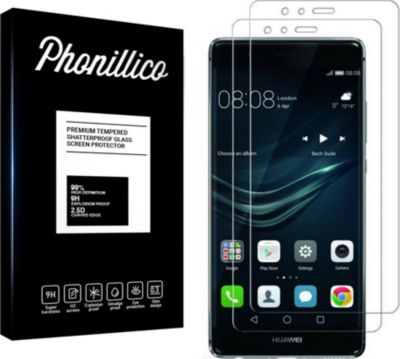 Protège écran PHONILLICO Huawei P9 - Verre trempé x2