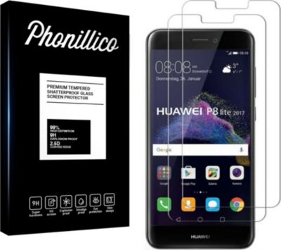 Protège écran PHONILLICO Huawei P8 Lite 2017 - Verre trempé x2 Protège écran PHONILLICO Huawei P8 Lite 2017 - Verre trempé x2