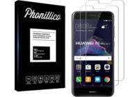 Protège écran PHONILLICO Huawei P8 Lite 2017 - Verre trempé x2