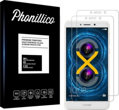 Protège écran PHONILLICO Honor 6X - Verre trempé x2