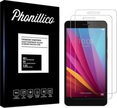 Protège écran PHONILLICO Honor 5X - Verre trempé x2 Protège écran PHONILLICO Honor 5X - Verre trempé x2