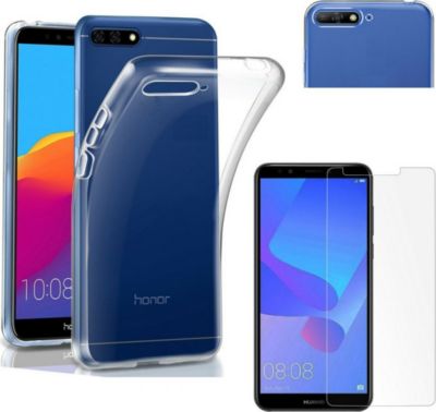 Pack PHONILLICO Huawei Y6 2018 - Coque + Verre trempé Pack PHONILLICO Huawei Y6 2018 - Coque + Verre trempé