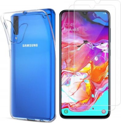 Pack PHONILLICO Samsung Galaxy A70 - Coque + Verre x2 Pack PHONILLICO Samsung Galaxy A70 - Coque + Verre x2