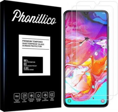 Protège écran PHONILLICO Samsung Galaxy A70 - Verre trempé x2 Protège écran PHONILLICO Samsung Galaxy A70 - Verre trempé x2