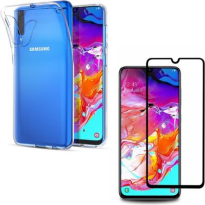 Pack PHONILLICO Samsung Galaxy A70 - Coque + Verre