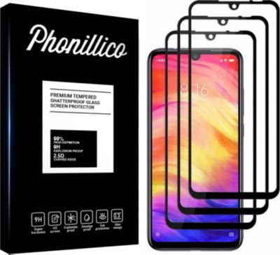 Protège écran PHONILLICO Xiaomi Redmi 7 - Verre trempé x3 Protège écran PHONILLICO Xiaomi Redmi 7 - Verre trempé x3