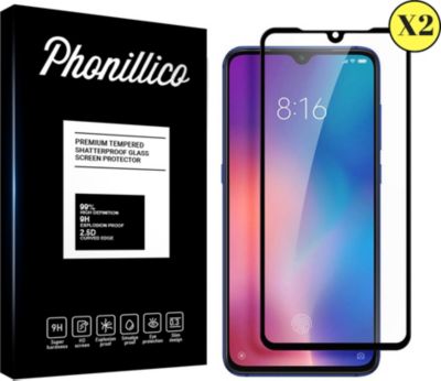 Protège écran PHONILLICO Xiaomi Mi 9 - Verre trempé x2 Protège écran PHONILLICO Xiaomi Mi 9 - Verre trempé x2