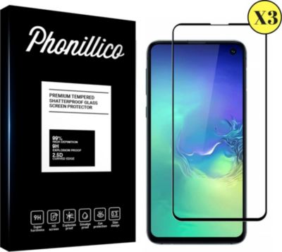 Protège écran PHONILLICO Samsung Galaxy S10E - Verre trempé x3