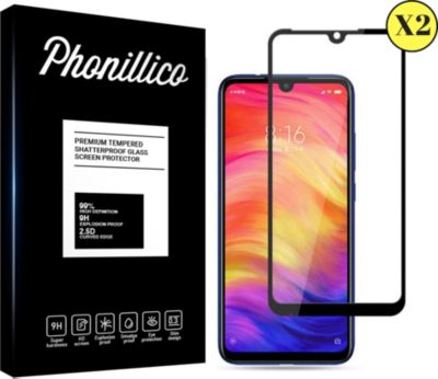 Protège écran PHONILLICO Xiaomi Redmi 7 - Verre trempé x2 Protège écran PHONILLICO Xiaomi Redmi 7 - Verre trempé x2