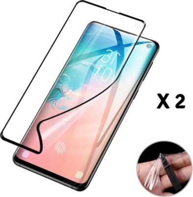 Protège écran PHONILLICO Samsung Galaxy S10 - Film Plastique x2
