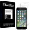 Protège écran PHONILLICO iPhone 7 Plus - Verre trempé x3