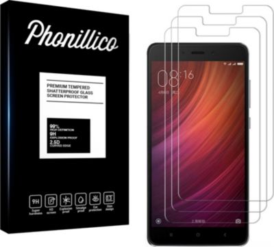 Protège écran PHONILLICO Xiaomi Redmi Note 4 - Verre trempé x3