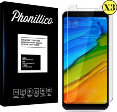 Protège écran PHONILLICO Xiaomi Redmi 5 Plus - Verre trempé x3 Protège écran PHONILLICO Xiaomi Redmi 5 Plus - Verre trempé x3