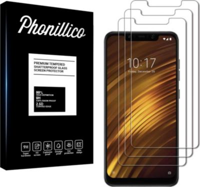 Protège écran PHONILLICO Xiaomi Pocophone F1 - Verre trempé x3