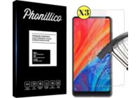 Protège écran PHONILLICO Xiaomi Mi Mix 2s - Verre trempé x3