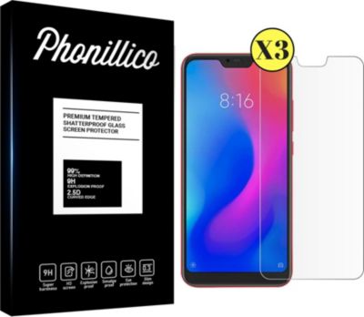 Protège écran PHONILLICO Xiaomi Redmi 6 Pro - Verre trempé x3