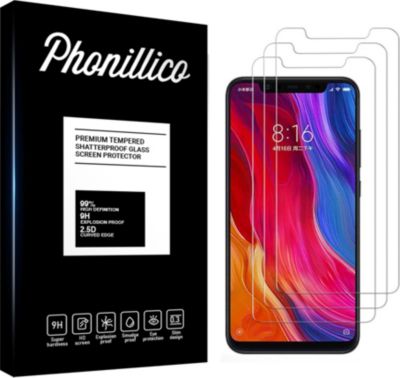 Protège écran PHONILLICO Xiaomi MI 8 Pro - Verre trempé x3