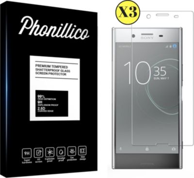 Protège écran PHONILLICO Sony Xperia XZ Premium - Verre trempé x3