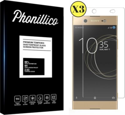 Protège écran PHONILLICO Sony Xperia XA1 Ultra - Verre trempé x3 Protège écran PHONILLICO Sony Xperia XA1 Ultra - Verre trempé x3