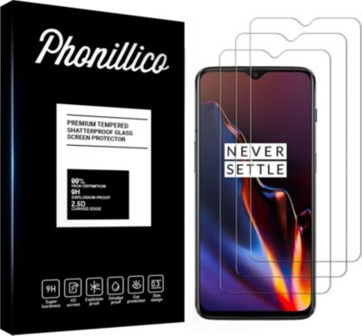 Protège écran PHONILLICO One Plus 6T - Verre trempé x3