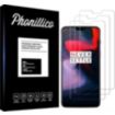 Protège écran PHONILLICO OnePlus 6 - Verre trempé x3
