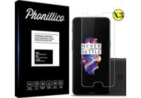 Protège écran PHONILLICO OnePlus 5 - Verre trempé x3