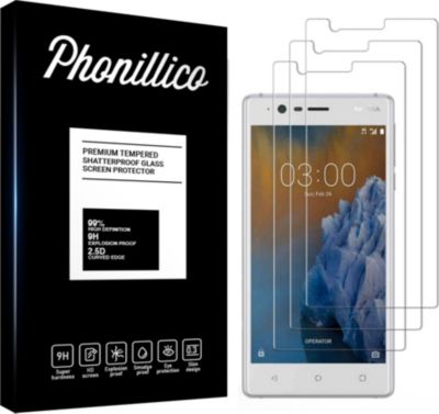 Protège écran PHONILLICO Nokia 3 - Verre trempé x3