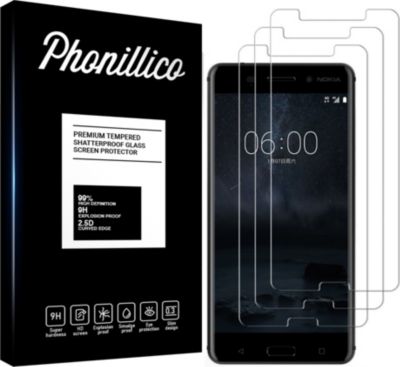 Protège écran PHONILLICO Nokia 6 - Verre trempé x3