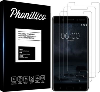 Protège écran PHONILLICO Nokia 6 - Verre trempé x3 Protège écran PHONILLICO Nokia 6 - Verre trempé x3