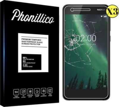 Protège écran PHONILLICO Nokia 2 - Verre trempé x3