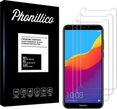 Protège écran PHONILLICO Huawei Y7 Prime 2018 - Verre trempé x3