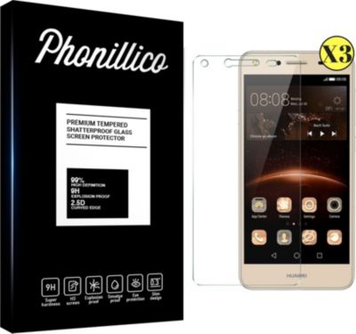 Protège écran PHONILLICO Huawei Y5 II - Verre trempé x3