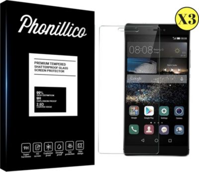 Protège écran PHONILLICO Huawei P8 - Verre trempé x3 Protège écran PHONILLICO Huawei P8 - Verre trempé x3