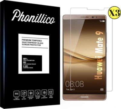 Protège écran PHONILLICO Huawei Mate 9 - Verre trempé x3