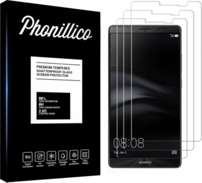 Protège écran PHONILLICO Huawei Mate 8 - Verre trempé x3