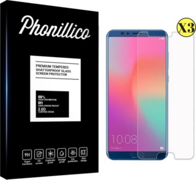 Protège écran PHONILLICO Honor View 10 - Verre trempé x3 Protège écran PHONILLICO Honor View 10 - Verre trempé x3