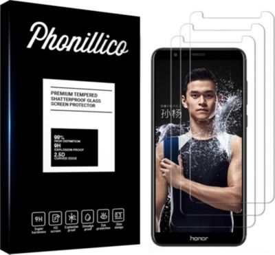 Protège écran PHONILLICO Honor 7X - Verre trempé x3 Protège écran PHONILLICO Honor 7X - Verre trempé x3