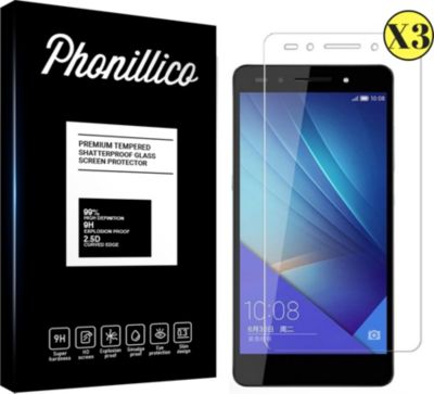 Protège écran PHONILLICO Honor 7 - Verre trempé x3 Protège écran PHONILLICO Honor 7 - Verre trempé x3