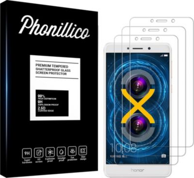 Protège écran PHONILLICO Honor 6X - Verre trempé x3 Protège écran PHONILLICO Honor 6X - Verre trempé x3