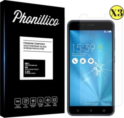 Protège écran PHONILLICO Asus Zenfone 3 ZOOM S ZE553KL - Verre x3