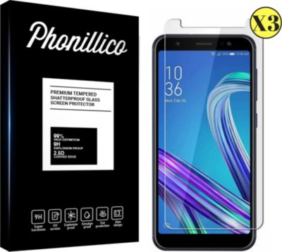 Protège écran PHONILLICO Asus Zenfone Max M1 ZB555KL - Verre x3 Protège écran PHONILLICO Asus Zenfone Max M1 ZB555KL - Verre x3